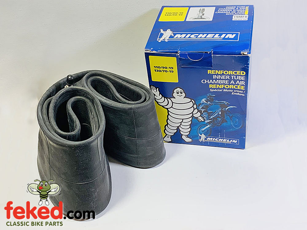 Michelin Reinforced Airstop Motorcycle Inner Tube 325 x 19, 350 x 19, 400 x  19, 410 x 19, 90/100-19, 100/90-19, 110/90-19, 110/80-19, 120/60-19