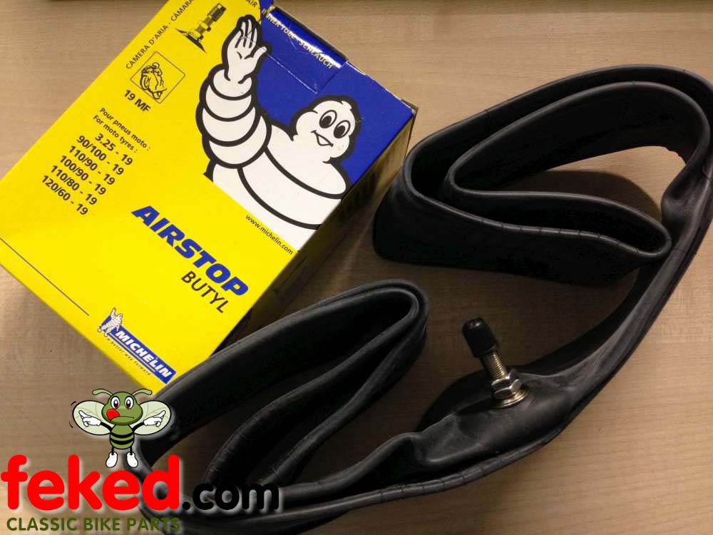 Michelin Airstop Motorcycle Inner Tube 325 x 19, 350 x 19, 400 x 19, 410 x  19, 90/100-19, 100/90-19, 110/90-19, 110/80-19, 120/60-19