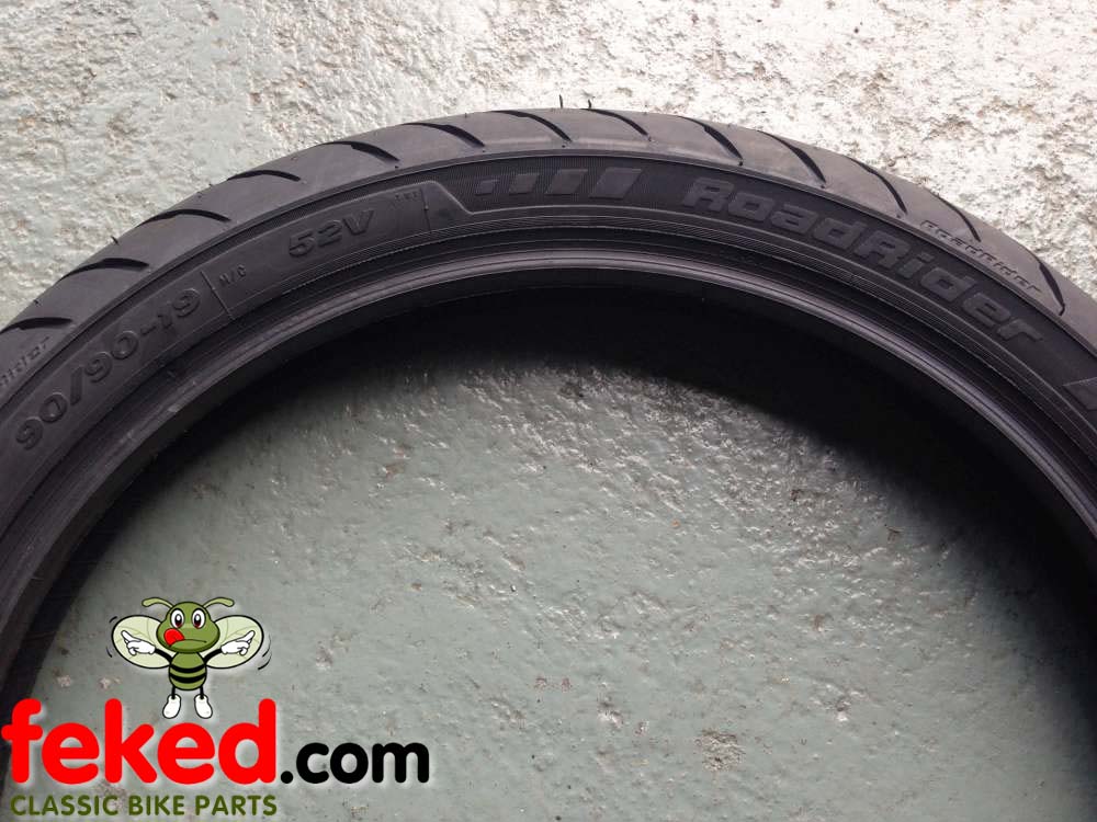 Avon Tyres Front AM26 Roadrider 90/90V-19 Blackwall Tire 
