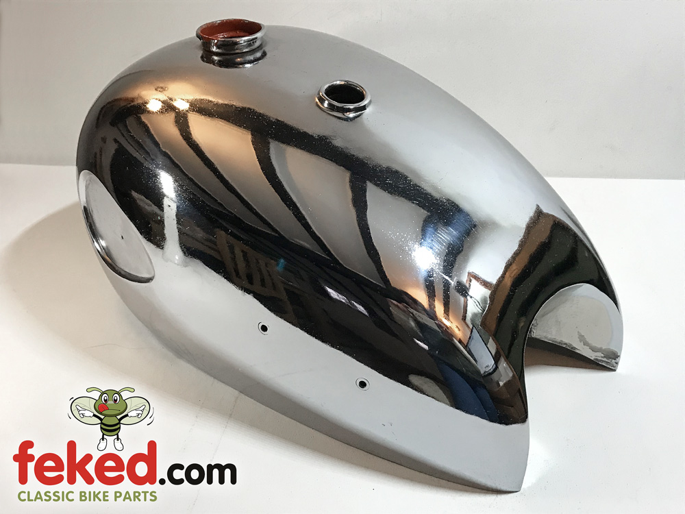 BSA Fuel / Petrol Tank - 4 Gallon With Pear Badge Indents - A7 and A10  Models From 1959 Onwards
