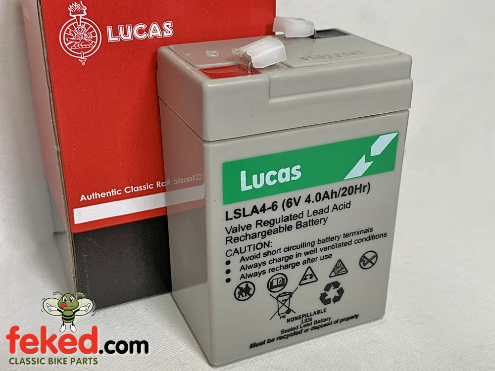 Coffret de batterie Authentique Lucas, Type B38-6, Avec Une Batterie 6V,  4.5 Ampères