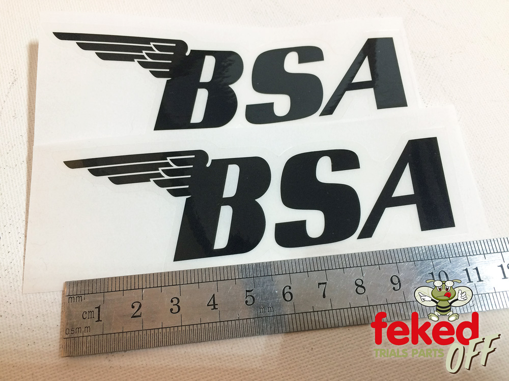 ROYAL ENFIELD 9" Vinyl Motorcycle Decals BSA Vintage Bike Gas Tank Stickers 2 