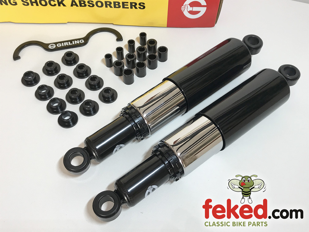 Girling AJS/Matchless Triumph T120 Girling Type Shock Absorbers Shrouded 12.4 