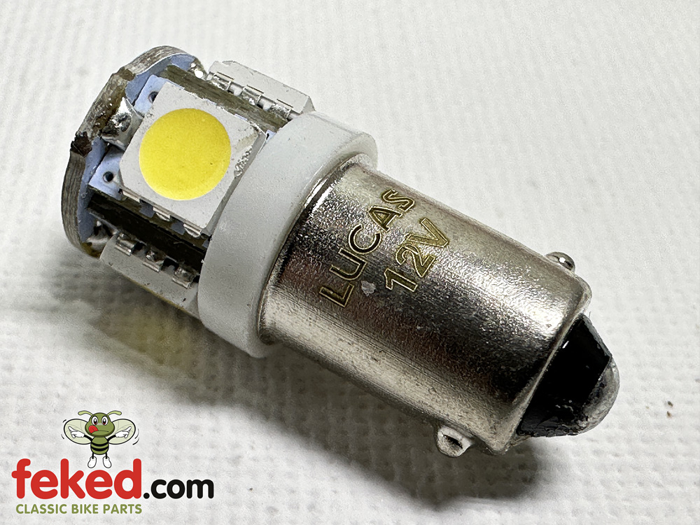 Lucas 12v LED Pilot / Instrument Bulb - BA9S Fitting
