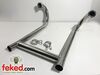 BMW R60 Exhaust Pipe Header / Downpipe Set - With Balance Pipe and Clips