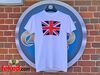 Union Jack T-Shirt - White With United Kingdom Flag - Medium or Large