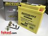 Motobatt MB5U Motorcycle Battery 12v 7Ah 90 CCA - Maintenance Free - Quadflex Technology
