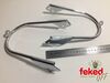 Ossa MAR Front Mudguard Stays - Ceriani And MP Forks - Pair