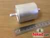 Inline Fuel Filter Metal -  8mm Inlet and Outlet