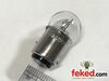 1157 - Bulb 6v 21/3w BAY15d - Small Globe with Offset Pins