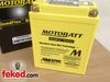 Motobatt MBTX14AU Motorcycle Battery 12v 16.5 Ah, 210 CCA - Maintenance Free - Quadflex Technology