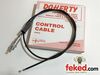 60-0100, D100 - riumph Lucas Magneto Control Cable - Standard Touring Models Circa 1950-62 - Genuine Doherty