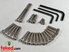 Stainless Steel Allen Screw Kit - Triumph TR6, T120, T140