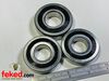 Rear Wheel bearing Kit - BSA B31, B32, M20, M21, B33, A7, A10 Plunger - OEM: 65-5883, 89-3022