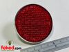 Red Reflector - BSA / Triumph / Norton - OEM: RER14, LU57079A, 99-1162