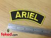 Ariel Logo Shoulder Badge - Embroidered Cloth Patch - Black/Gold