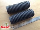 42-5320 - BSA Fork Rubber Gaiters - Pair - C15, B40 and A Group Models