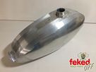 Ossa MAR or Universal Fit Alloy Fuel Tank - Unpolished With Screw Cap