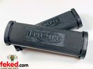 Rear Pillion Footrest Rubbers Triumph - Stamped Triumph