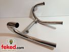 BMW R100 / R80 Mono Exhaust Pipe Header Set - 38mm - 1 Balance Pipe - Models Without Oil Cooler