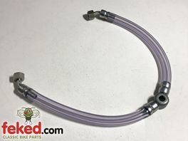 82-9271, F9271 - Triumph Fuel Line Assembly - T100C and TR6 Models Circa 1968-72 - Clear