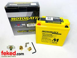 Motobatt MB5.5U Motorcycle Battery 12v 7Ah 90 CCA - Maintenance Free - Quadflex Technology