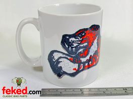 Triumph T100 Mug - White With Leaping Tiger Logo