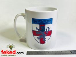 Lambretta Mug - White With Shield Logo