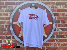 BSA Bantam T-Shirt - White With Rooster Logo - XL or 2XL
