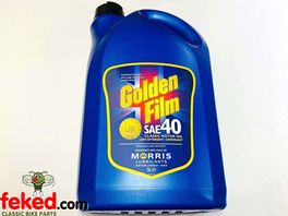 Gold Film SAE 40 Monograde Classic Engine Oil - 1 or 5 litres