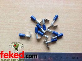 6.30mm Push-On Piggy-Back Terminal For 2mm Cable (10 pack)