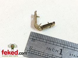 Ignition Coil/Distributor Straight Brass Terminal - Flat Contact Clip On Type
