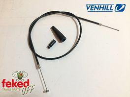 Throttle Cable - Domino 90° Exit Cable Twistgrip to Amal MK1 Concentric Carburettor