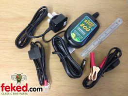 12V 800 mA Waterproof Battery Charger / Maintainer