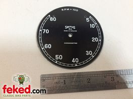 Smiths 5-80 RPM Chronometric Tacho Replacement Clock Face