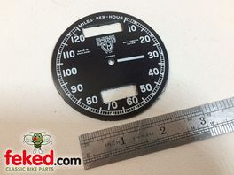 Smiths 10-120 MPH Speedo Replacement Clock Face