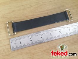 Universal Rubber Battery Strap - 6+5/16" (160mm) Long - Closed Loop Type