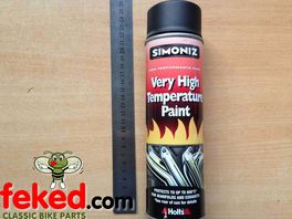 High Temperature Paint - Exhaust - Black - 500ml Spray