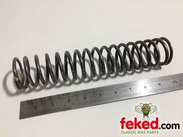97-1892, H1892 - Triumph Fork Spring - Heavy Duty Yellow/Green Type - Unit 650/750cc and Sidecar Models