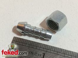 Fuel Tap Gas Nut and Spigot - 7/16" Thread - 1/4" ID Fuel Pipe