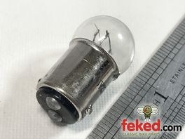 Bulb 6v 21/3w BAY15d - Small Globe with Parallel Pins - American Fitting