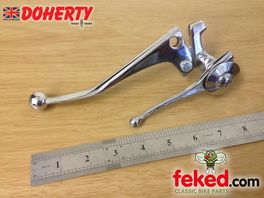 100/207P - Genuine Doherty Clutch and Magneto Combination Lever 1" Bars - Ball End