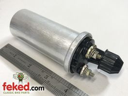 17M6 -  6v Lucas 47275 Type Ignition Coil With Screw Cap HT Lead Connection