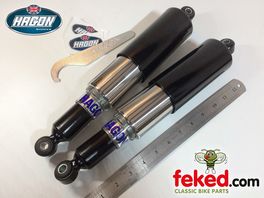 Girling 64053805, 3805, 42-4297, 42-4461, 42-4286 - 12.9" Hagon Shocks - BSA A and B Group Swinging Arm Models From 1954 Onwards - Shrouded