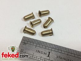 188818, LU188818 - Lucas Dynamo Bullet Connectors - Brass Type - Pack of 6