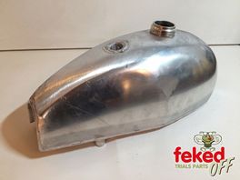 Triumph Tiger Cub Trials or Universal Alloy Fuel Tank - Unpolished With Screw-On Cap