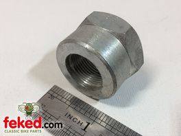 42-6077 - BSA Rear Wheel Spindle Nut - A and B Group + A50/A65 Models With Full Width Cast Iron or Aluminium Hubs