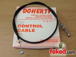 OEM: 42-8670 - Front Brake Cable BSA A7, A10 & B31, B33 Models with 7" Ariel Alloy Hub from 1956-57 - Doherty
