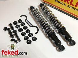 64054493 - 12.9" Girling Shocks - AJS / Matchless 350/500/650/750cc Models From 1963 Onwards - Exposed Springs
