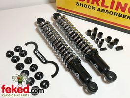 64052497, 19-7469, 19-7452 - 2.9" Girling Shocks - BSA Unit Singles + Later A50 and A65 Models - Exposed 110lb Springs